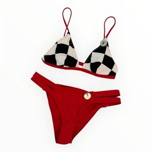 Forever 21 Red Checkered Bikini Set | NWT | Small | Padded